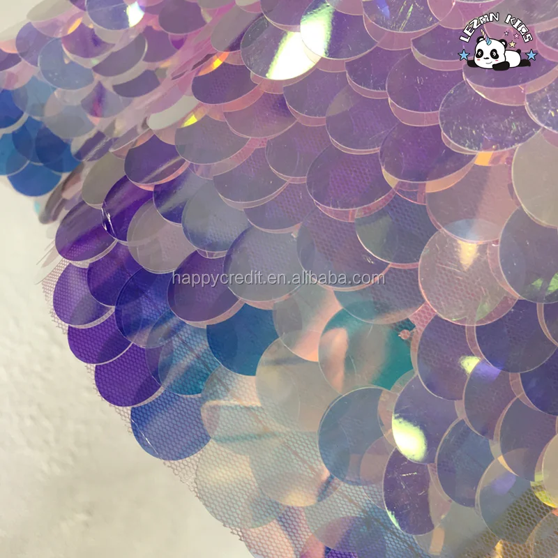 LEZONKIDS - OEM Flip Colorful Big Sequin Beach Girls Skirts For 2-12Years Rainbow Sequin Kids Skirt